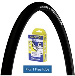 Tage med der Diktat Michelin Pro4 ENDURANCE V2 Black 25c + FREE Tube | Chain Reaction Cycles