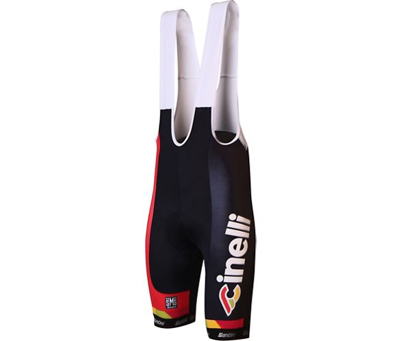 2017 Cinelli Chrome Team Cycling Bib Shorts with Max2 Pad made by Santini