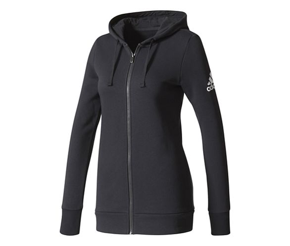 adidas Women's Essentials Solid Full Zip Hoodie AW17 | Chain adidas Essentials Solid Fullzip Hoodie Women's Sweatshirt In