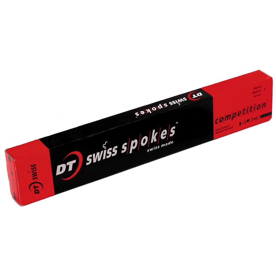 DT Swiss Competition DB Black Spokes   18 Pack